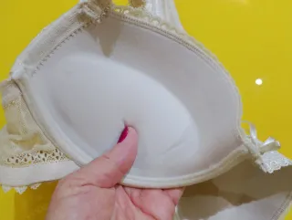 Conjunto lencería marfil