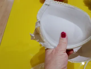 Conjunto lencería marfil