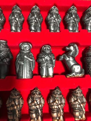 Ajedrez Vintage Metálico