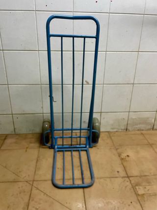 Carretilla azul plegable