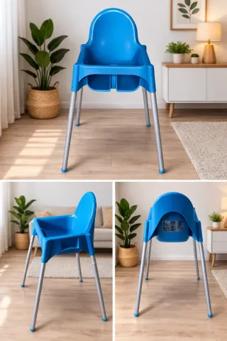 Trona IKEA azul - Ligera y resistente