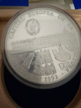 Moneda 25 ECU Plata Capital Europea