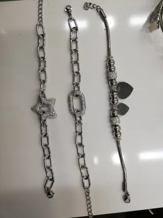 Set 3 Bracciali Argento