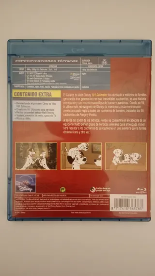 101 Dálmatas Blu-ray
