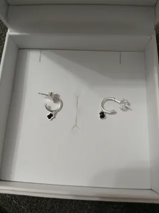 Pendientes Plata 925 Oso Negro