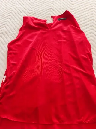 Camisa sin mangas roja Talla L