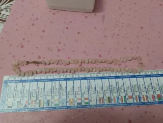 Collana vintage quarzo rosa