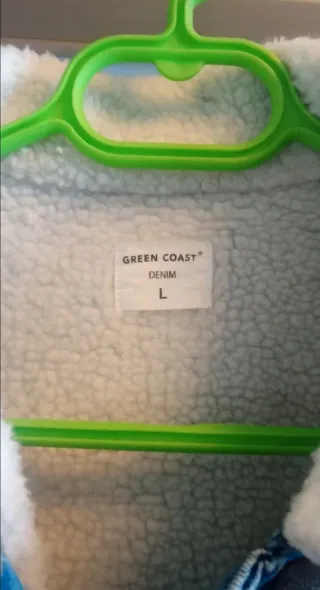 Cazadora vaquera Green Coast con borrego