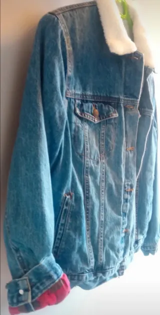 Cazadora vaquera Green Coast con borrego