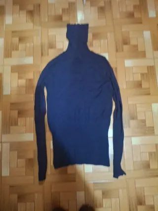 Jersey cuello vuelto azul marino