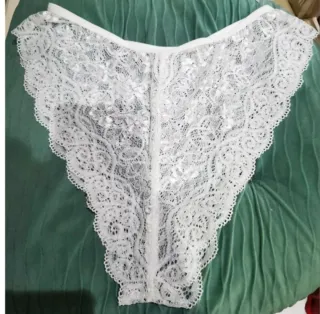 Conjunto pijama 4 piezas satén encaje L