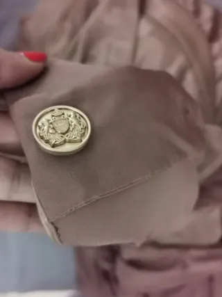 Vestido largo rosa y marrón talla 38