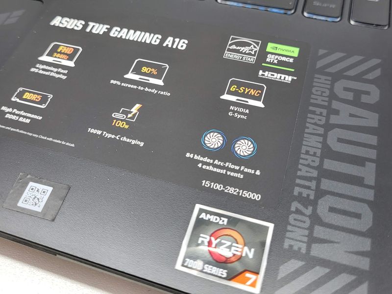 pc portatil asus tuf gaming a16 afbeelding 7
