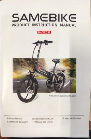 Bicicleta Eléctrica Plegable SAMEBIKE