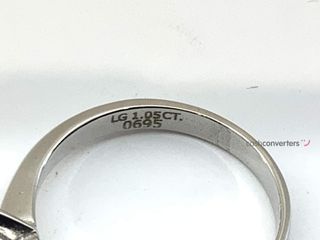 sortija oro 18k con diamante de laboratorio