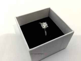 sortija oro 18k con diamante de laboratorio