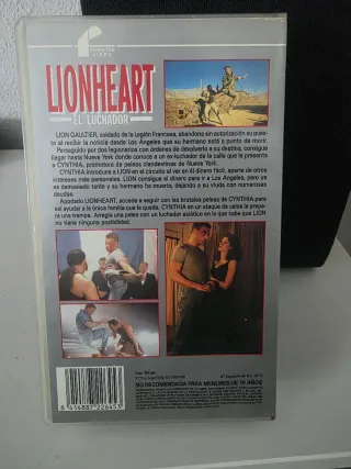VHS Lionheart Van Damme Español