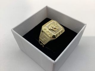 sello oro 18k con piedra con circonita
