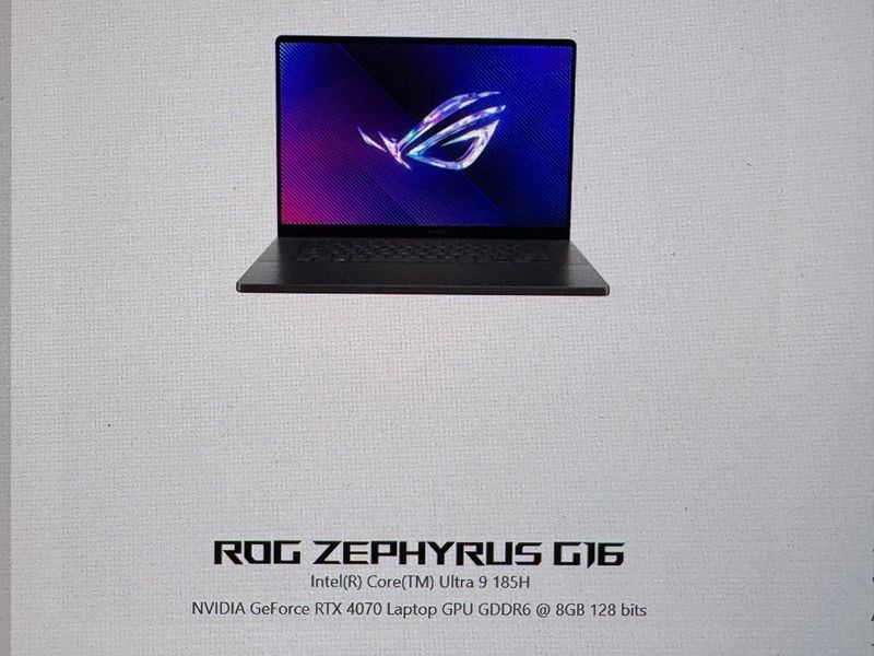 Asus ROG Zephyrus G16 Plata | 32GB de RAM afbeelding 8