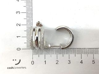 pendientes plata 925mm con piedra con circonita