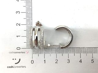 pendientes plata 925mm con piedra con circonita