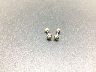pendientes oro 18k con circonita
