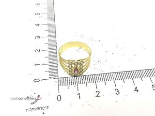 anillo oro 18k con piedra