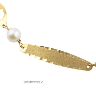 esclava oro 18k con piedra