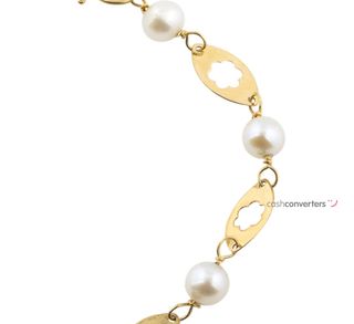 esclava oro 18k con piedra