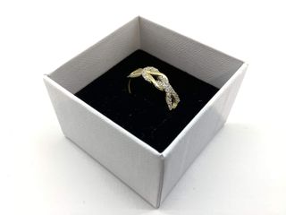 anillo oro 18k con piedra con circonita