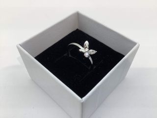 anillo plata 925mm con piedra con circonita