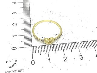 sortija oro 18k con circonita