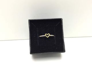 sortija oro 18k con circonita