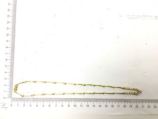 cadena oro 18k con piedra con circonita 22cm