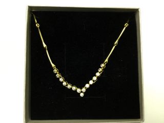 cadena oro 18k con piedra con circonita 22cm