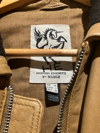 Cazadora Aviador Mango Marrón