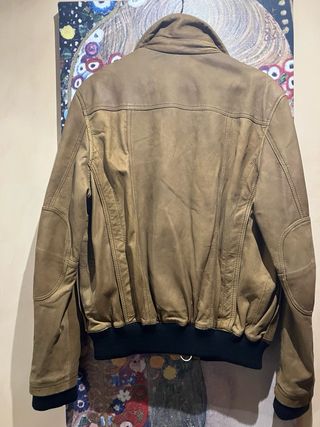 Cazadora Aviador Mango Marrón