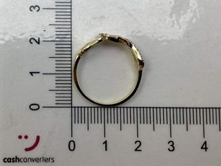 anillo oro 18k con piedra con circonita