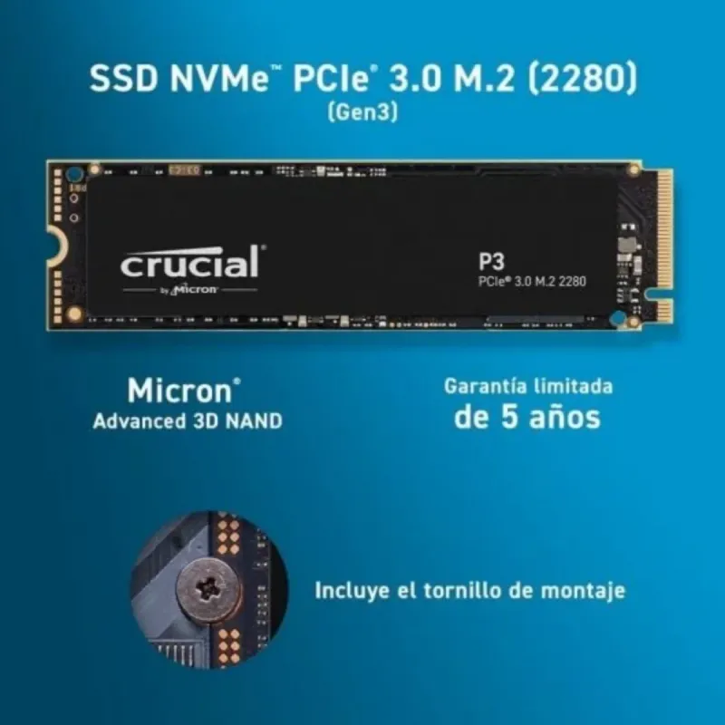 2x Crucial NVMe M.2 SSD 2TB USO INTERNET SOLO afbeelding 3