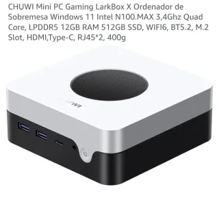 Mini PC CHUWI LarkBox X Intel N100 12GB RAM 512GB