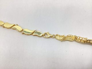 collar oro 18k con piedra con circonita 24cm