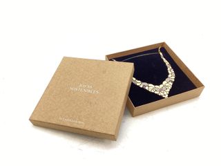 collar oro 18k con piedra con circonita 24cm