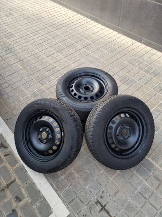 Juego 4 Llantas Acero 15 + Neumáticos 185/65 R15