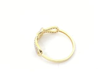 anillo oro 18k con piedra con circonita