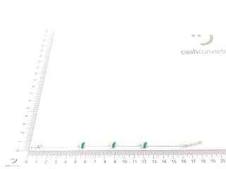 pulsera plata 925mm con piedra con circonita