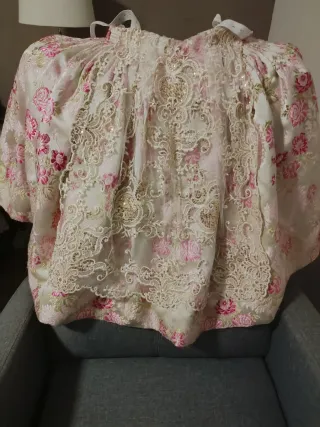 Falda y manteletas fallera niña