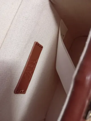 Bolso de mimbre y piel