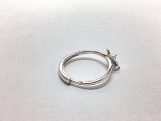 anillo plata 925mm con piedra con circonita