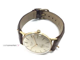 reloj pulsera unisex cauny prima de luxe 17 rubis plaque oro 10 microns 33mm