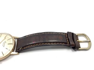 reloj pulsera unisex cauny prima de luxe 17 rubis plaque oro 10 microns 33mm